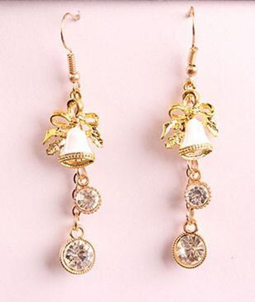 new the zircon crystal earring for christmas bell earrings from europe and america is exquisite and elegant, Silver
new the zircon crystal earring for christmas bell earrings from europe and america is exquisite and elegant, Silver
