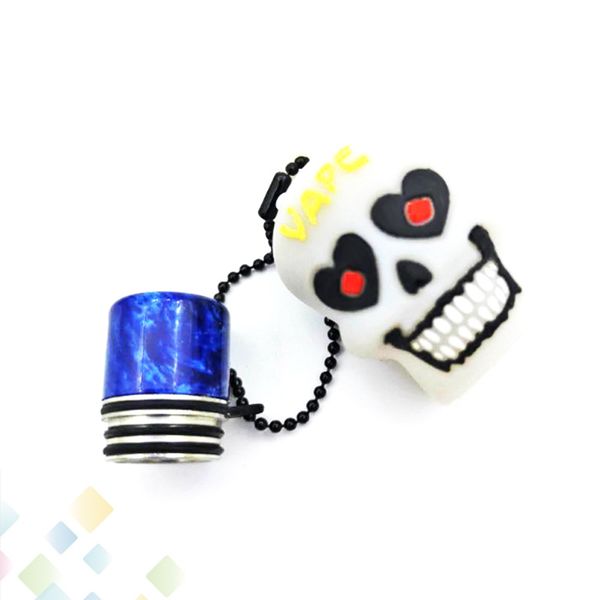 810 SS Resin Drip Tip with Vape Skull Dustproof Plastic Silicone Cap Mouthpieces Fit 810 Atomizers TFV12 Prince TFV8 Big Baby DHL Free
810 SS Resin Drip Tip with Vape Skull Dustproof Plastic Silicone Cap Mouthpieces Fit 810 Atomizers TFV12 Prince TFV8 Big Baby DHL Free
