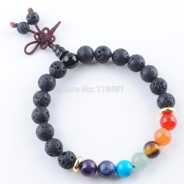 natural black volcano stone round 8mm bracelets 7 chakra healing mala meditation prayer yoga women jewelry ik3331
natural black volcano stone round 8mm bracelets 7 chakra healing mala meditation prayer yoga women jewelry ik3331
