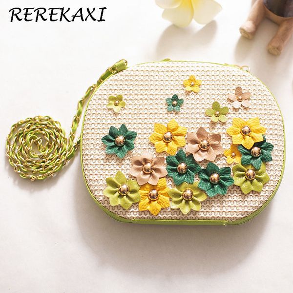 rerekaxi summer fashion fresh flower straw bag bohemian women's shoulder bag weave women messenger bags lady's chain beach bag d18
rerekaxi summer fashion fresh flower straw bag bohemian women's shoulder bag weave women messenger bags lady's chain beach bag d18
