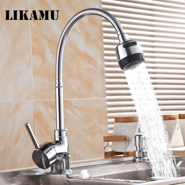 likamu chrome finish faucet copper and cold kitchen mixer sink tap kitchen faucet 360 degree rotation
likamu chrome finish faucet copper and cold kitchen mixer sink tap kitchen faucet 360 degree rotation