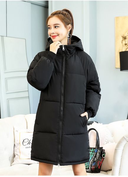 the 2018 new down cotton-padded winter cotton-padded winter jacket for women's long style, Black
the 2018 new down cotton-padded winter cotton-padded winter jacket for women's long style, Black
