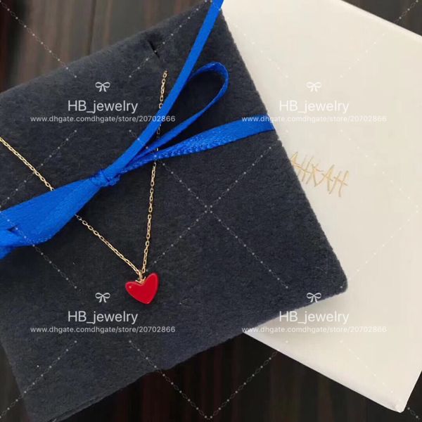 Popular fashion brand Coral red heart necklace for lady Design Women Party Wedding Luxury AHKAH Jewelry With for Bride With BOX. 
Popular fashion brand Coral red heart necklace for lady Design Women Party Wedding Luxury AHKAH Jewelry With for Bride With BOX.