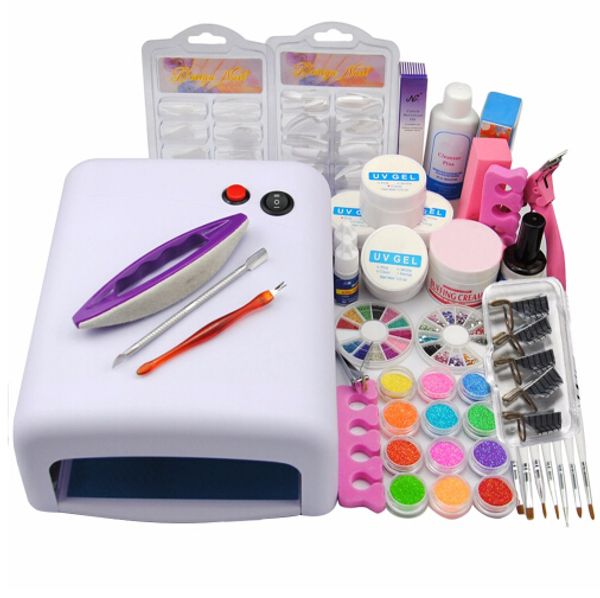 uv gel nail art kits 36w nail dryer lamp manicure uv gel polish set french tips uv gel brush glitter powder nail set
uv gel nail art kits 36w nail dryer lamp manicure uv gel polish set french tips uv gel brush glitter powder nail set
