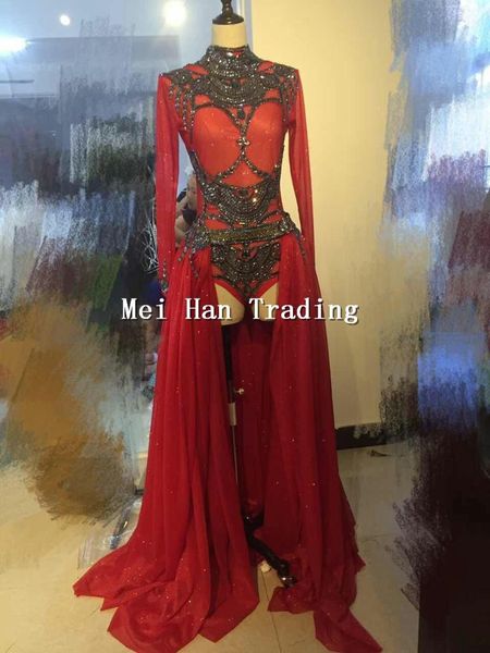 red halloween outfit boysuit with long skirt clothing set female singer party show shining wear stage rhinestone costume dresses, Black;red
red halloween outfit boysuit with long skirt clothing set female singer party show shining wear stage rhinestone costume dresses, Black;red