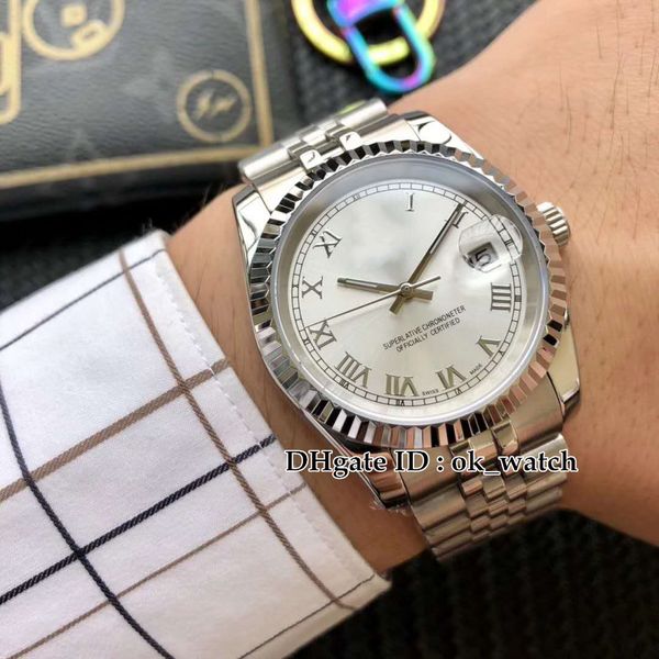 new 39mm 116333 datejust men's automatic watch white dial 316 steel bracelet silver case gents new dress watches, Slivery;brown
new 39mm 116333 datejust men's automatic watch white dial 316 steel bracelet silver case gents new dress watches, Slivery;brown