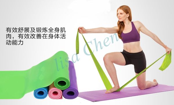1.8m 80n pilates exercise yoga stretch resistance band rubber elastic rope fitness gym body building slimming belt sports strap
1.8m 80n pilates exercise yoga stretch resistance band rubber elastic rope fitness gym body building slimming belt sports strap