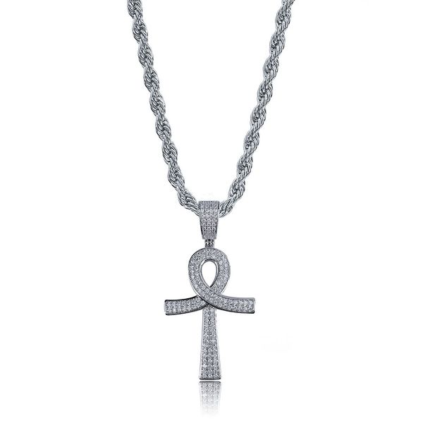 hip hop new fashion ankh cross pendant necklace gold silver color plated iced out cz stone men gold chain jewelry gift
hip hop new fashion ankh cross pendant necklace gold silver color plated iced out cz stone men gold chain jewelry gift