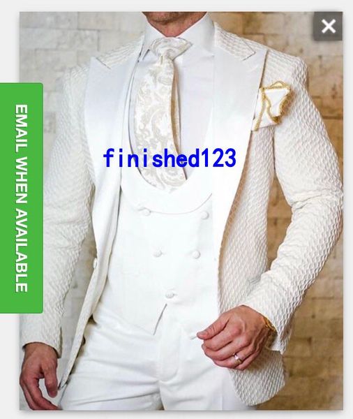 latest design groom tuxedos one button ivory peak lapel groomsmen wedding mens blazer party suits (jacket+pants+vest+tie) j609, Black;gray
latest design groom tuxedos one button ivory peak lapel groomsmen wedding mens blazer party suits (jacket+pants+vest+tie) j609, Black;gray