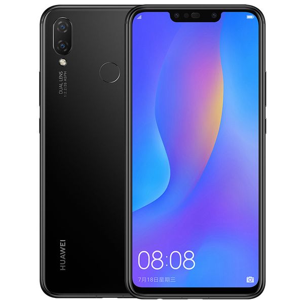 

original huawei nova 3i 4g lte cell phone 6gb ram 64gb rom kirin 710 octa core android 6.3" 24mp fingerprint id face ota smart mobile p