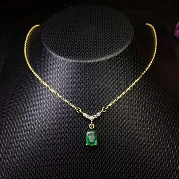 fidelity 5*7mm natural emerald pendant necklaces s925 sterling silver fine jewelry women natural green gemstone
fidelity 5*7mm natural emerald pendant necklaces s925 sterling silver fine jewelry women natural green gemstone