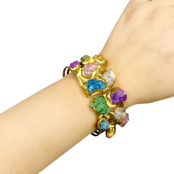 new 7 colors fashion good quality natural stone bracelets inlay crystal stone agates women charm bracelet bangle jewelry gifts, Golden;silver
new 7 colors fashion good quality natural stone bracelets inlay crystal stone agates women charm bracelet bangle jewelry gifts, Golden;silver
