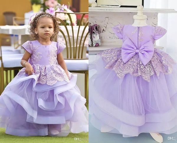 lavender tiered ball gown flower girl dresses for wedding jewel neck lace toddler pageant gowns with short sleeves tulle kids prom dress, White;blue
lavender tiered ball gown flower girl dresses for wedding jewel neck lace toddler pageant gowns with short sleeves tulle kids prom dress, White;blue
