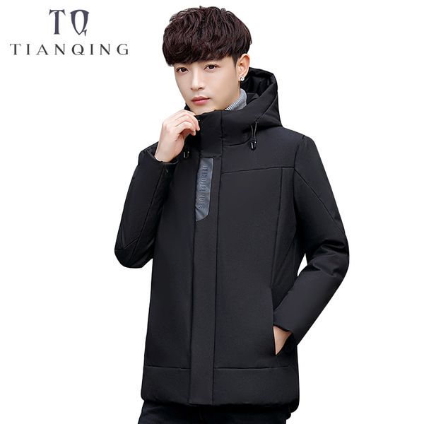2018 new brand winter jacket men 65% white duck down jacket hooded parka mens down thickening outerwear jackets coat, Black
2018 new brand winter jacket men 65% white duck down jacket hooded parka mens down thickening outerwear jackets coat, Black