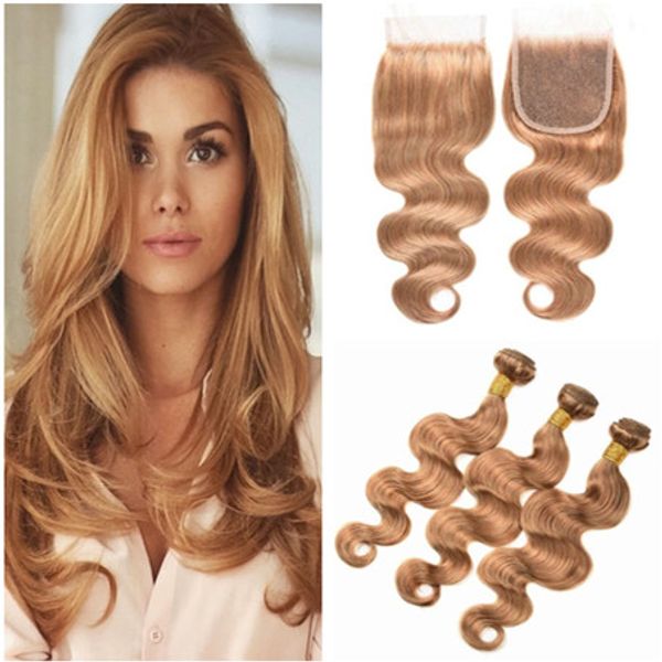 brazilian honey blonde human hair wefts body wave with closure #27 light brown virgin hair weave bundles 3pcs with 4x4 front lace closure, Black;brown
brazilian honey blonde human hair wefts body wave with closure #27 light brown virgin hair weave bundles 3pcs with 4x4 front lace closure, Black;brown