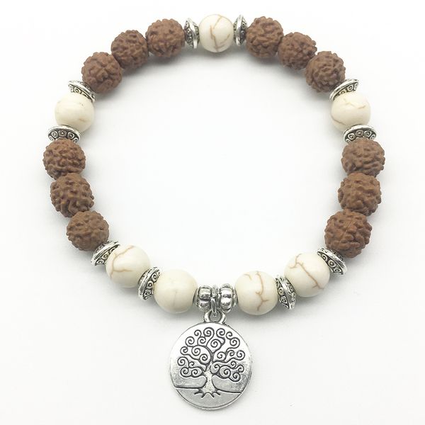 sn1306 designer 2018 men`s bracelet white turquoise bracelet rudraksha beads tree of life charm jewelry wholesale, Black
sn1306 designer 2018 men`s bracelet white turquoise bracelet rudraksha beads tree of life charm jewelry wholesale, Black