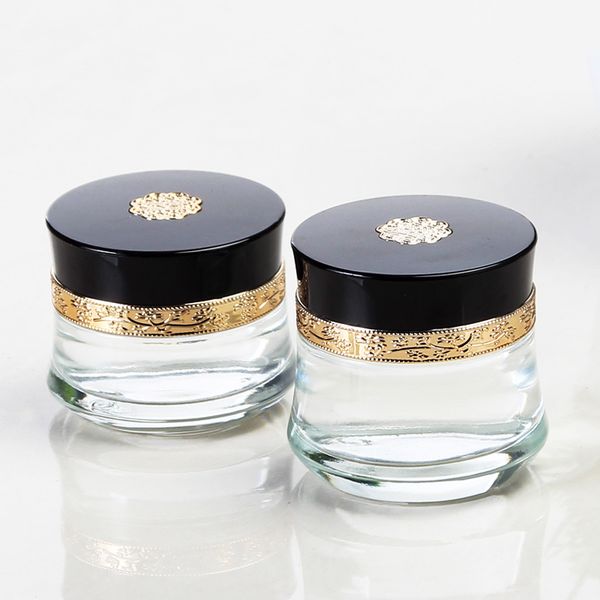 30g/50g frosted clear glass cream jar cosmetic container makeup jars with black lid refillable bottles fast shipping f1554
30g/50g frosted clear glass cream jar cosmetic container makeup jars with black lid refillable bottles fast shipping f1554