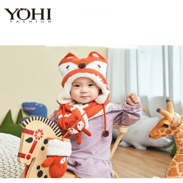 new lovely baby winter hat warm children's hat cartoon thickening plus velvet small scarf gloves three-piece
new lovely baby winter hat warm children's hat cartoon thickening plus velvet small scarf gloves three-piece