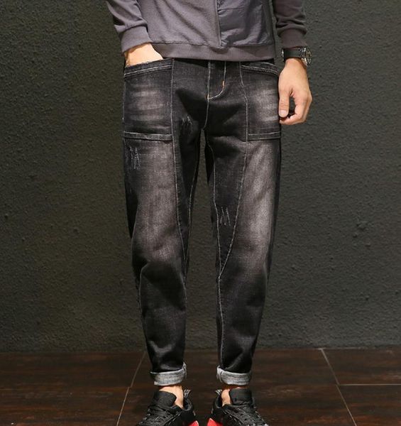 mens brand new clothing black denim pants washed vintage jeans plus size elastic pants ing, Blue
mens brand new clothing black denim pants washed vintage jeans plus size elastic pants ing, Blue