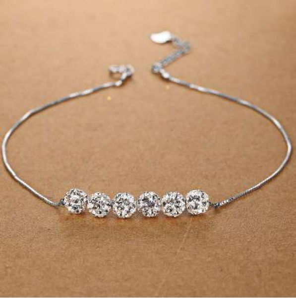 s- s925 silver shiny lucky ball foot chain fashion joker temperament female silver jewelry explosions wholesale, Red;blue
s- s925 silver shiny lucky ball foot chain fashion joker temperament female silver jewelry explosions wholesale, Red;blue
