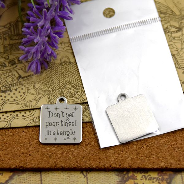 40pcs--"don't get your tinsel in a tangle"stainless steel charms more style for choosing diy charms pendants for necklace, Bronze;silver
40pcs--"don't get your tinsel in a tangle"stainless steel charms more style for choosing diy charms pendants for necklace, Bronze;silver