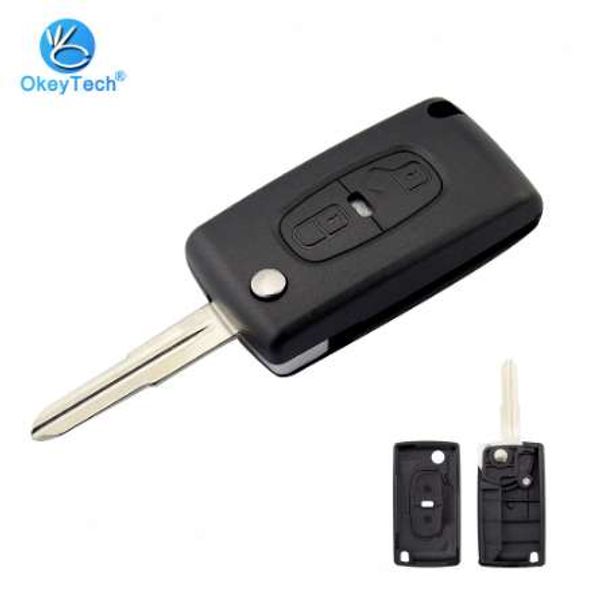 okeytech for peugeot key shell 2 button flip folding remote auto car key cover case replacement fob for peugeot 4008 uncut blade
okeytech for peugeot key shell 2 button flip folding remote auto car key cover case replacement fob for peugeot 4008 uncut blade