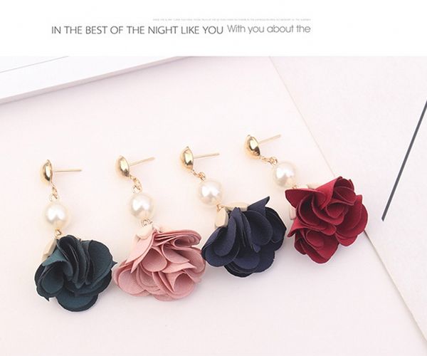 popular earclip pearl cloth flower pendant earrings dangle deco long tassel for women earrings petal earring support fba drop shipping h61r, Silver
popular earclip pearl cloth flower pendant earrings dangle deco long tassel for women earrings petal earring support fba drop shipping h61r, Silver