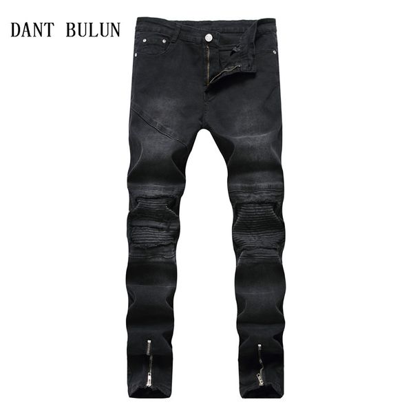 dant bulun high street men jeans hole distressed ripped skinny biker jeans denim fashion zipper hip hop elastic black pants,1842, Blue
dant bulun high street men jeans hole distressed ripped skinny biker jeans denim fashion zipper hip hop elastic black pants,1842, Blue