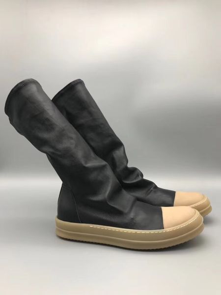 real picture cow muscle gum-outsole rock sheepskin 2018 luxury sock boots women and men street boots, Black
real picture cow muscle gum-outsole rock sheepskin 2018 luxury sock boots women and men street boots, Black