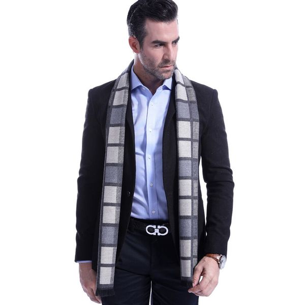 men scarf 2018 autumn winter vintage soft plaid scarf men's imitation cashmere brand business casual scarfs, Blue;gray
men scarf 2018 autumn winter vintage soft plaid scarf men's imitation cashmere brand business casual scarfs, Blue;gray
