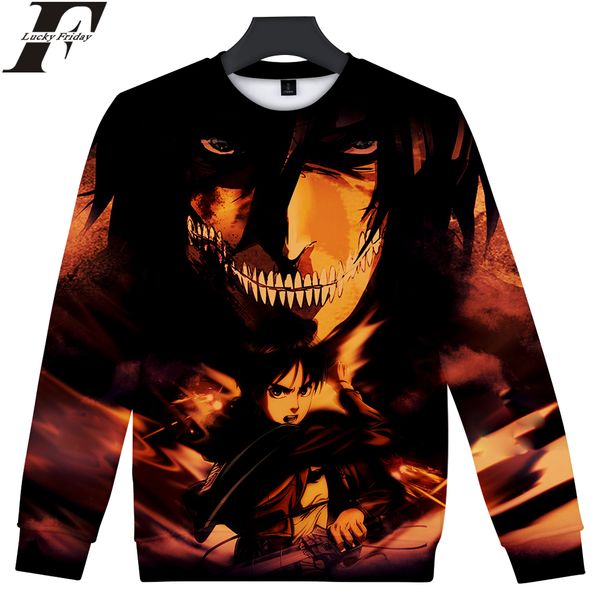 2018 attack on titan 3d capless hoodie sweatshirt 2018 anime man/women casual capless streetwear regular closthes, Black
2018 attack on titan 3d capless hoodie sweatshirt 2018 anime man/women casual capless streetwear regular closthes, Black