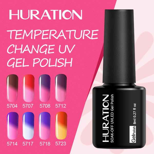 huration temperature chameleon 8ml gel nail polish 29 color quick drying led uv nails change nail gel polish art gels lacquer, Red;pink
huration temperature chameleon 8ml gel nail polish 29 color quick drying led uv nails change nail gel polish art gels lacquer, Red;pink