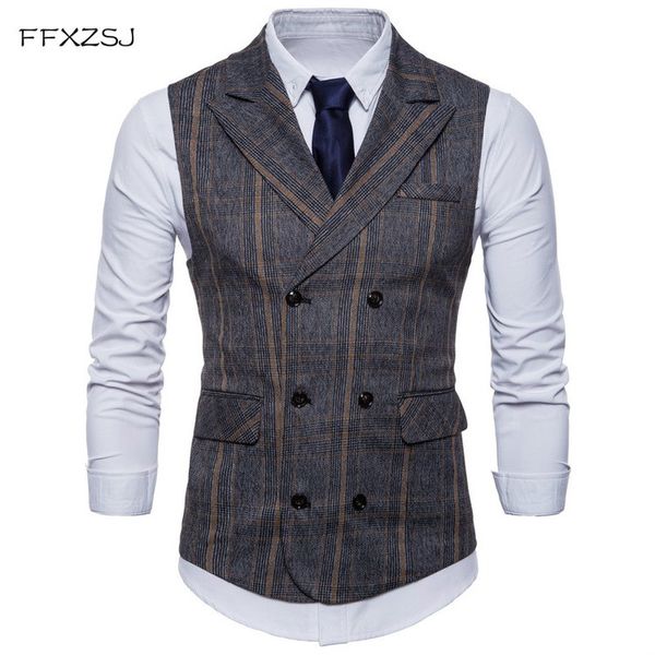 ffxzsj brand striped men doouble breasted wedding suit vests fit men sleeveless business vests no shirts dress autumn, Black;white
ffxzsj brand striped men doouble breasted wedding suit vests fit men sleeveless business vests no shirts dress autumn, Black;white