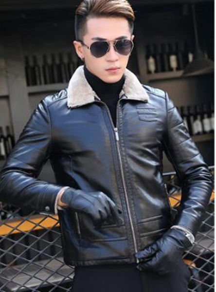 men's fall and winter trend business fashion leisure new boutique slim personality handsome fur collar fur integrated coat m-4xl, Black
men's fall and winter trend business fashion leisure new boutique slim personality handsome fur collar fur integrated coat m-4xl, Black