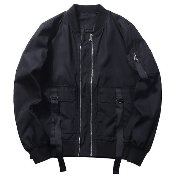 men baseball jacket hip hop solid color simple big pockets plus size coats loose outerwear clothing, Black;brown
men baseball jacket hip hop solid color simple big pockets plus size coats loose outerwear clothing, Black;brown