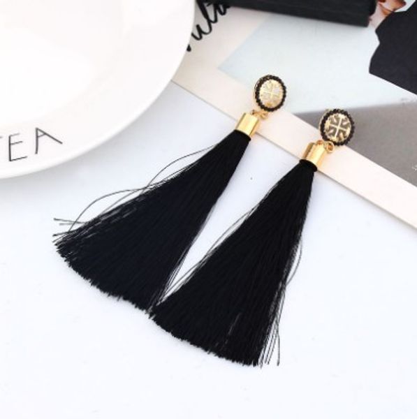 thread tassel dangle earrings cotton thread multi color rhinestone decorated womens fringe thread drop dangle earrings, Silver
thread tassel dangle earrings cotton thread multi color rhinestone decorated womens fringe thread drop dangle earrings, Silver