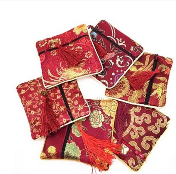 10pcs tassel cloth bag chinese tradition lucky bag embroidery jewels organizer, Red;black
10pcs tassel cloth bag chinese tradition lucky bag embroidery jewels organizer, Red;black