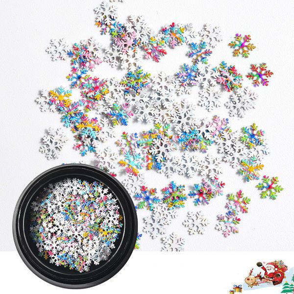 1 box winter christmas nail art decorations snowflake nail sequins white/colorful fantasy snowflower ultrathin metallic flakes, Silver;gold
1 box winter christmas nail art decorations snowflake nail sequins white/colorful fantasy snowflower ultrathin metallic flakes, Silver;gold