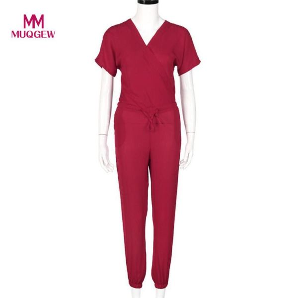 muqgew style women chiffon jumpsuit short sleeve playsuit party v-neck casual chiffon combinaisons pour les, Black;white
muqgew style women chiffon jumpsuit short sleeve playsuit party v-neck casual chiffon combinaisons pour les, Black;white
