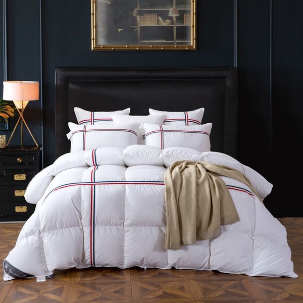 tutubird duck/ down quilted comforter duvet blanket white striped winter warm quilt with 100% cotton cover twin queen king
tutubird duck/ down quilted comforter duvet blanket white striped winter warm quilt with 100% cotton cover twin queen king
