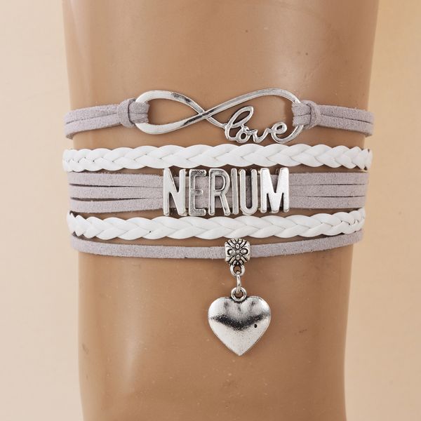 ncrhgl infinity love nerium bracelets bangles heart charm braided pu leather bracelet new jewelry for men women drop shipping, Black
ncrhgl infinity love nerium bracelets bangles heart charm braided pu leather bracelet new jewelry for men women drop shipping, Black