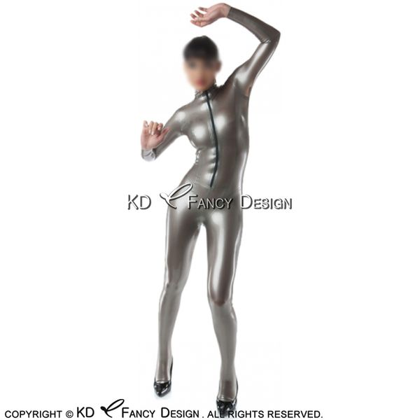 metallic silver latex catsuit with feet socks front short zipper rubber body suit bodysuit zentai overall lty-0228, Black 
metallic silver latex catsuit with feet socks front short zipper rubber body suit bodysuit zentai overall lty-0228, Black