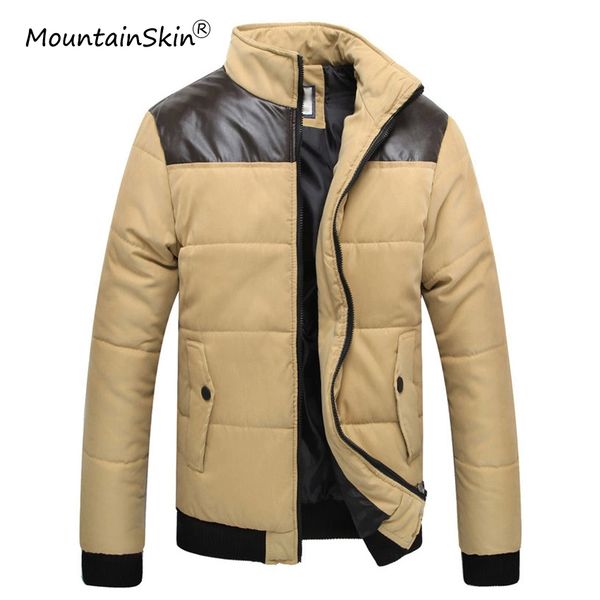 mountainskin men's winter warm thick parkas casual cotton thermal fitness jacket windproof leather patchwork coat brand la734, Black
mountainskin men's winter warm thick parkas casual cotton thermal fitness jacket windproof leather patchwork coat brand la734, Black