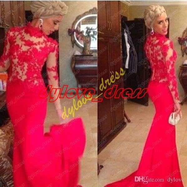 2021 lace dress red dress jewel long sleeve prom dresses zipper evening gown dresses evening wear, Black;red
2021 lace dress red dress jewel long sleeve prom dresses zipper evening gown dresses evening wear, Black;red