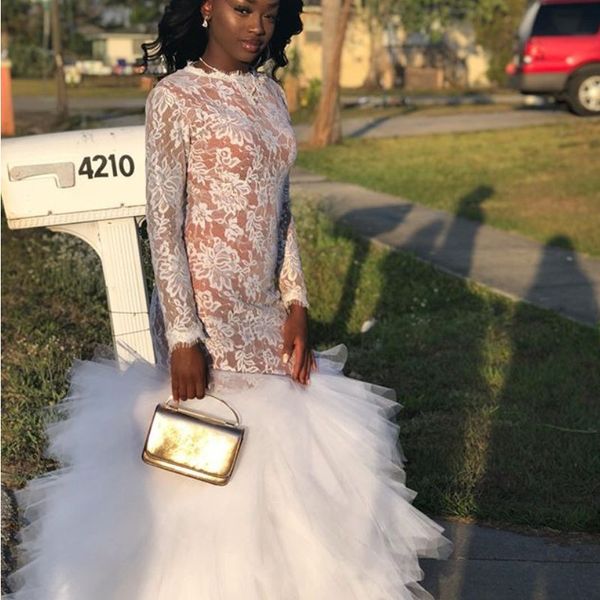 attractive lace long prom dresses simple jewel neck long sleeve fluffy tiered tulle train party dress new african celebrity prom dress, Black
attractive lace long prom dresses simple jewel neck long sleeve fluffy tiered tulle train party dress new african celebrity prom dress, Black
