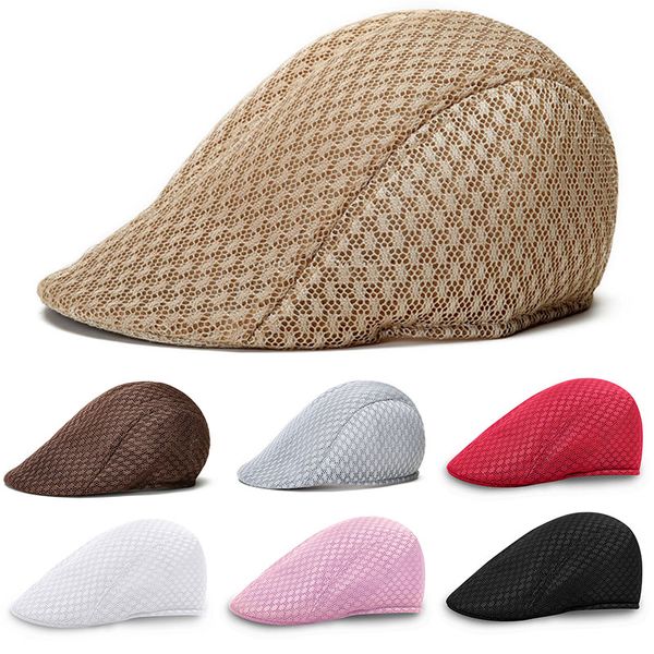 casual men women beret hat breathable flat cap outdoor sports golf tennis summer sun hat, Blue;gray
casual men women beret hat breathable flat cap outdoor sports golf tennis summer sun hat, Blue;gray