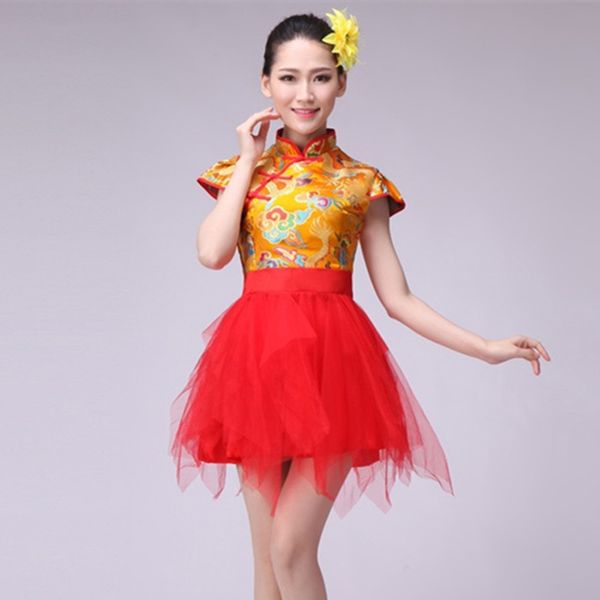 stage wear ancient chinese fan dance costume women folk national costumes dragon clothing yangko drum cheerleading, Black;red
stage wear ancient chinese fan dance costume women folk national costumes dragon clothing yangko drum cheerleading, Black;red