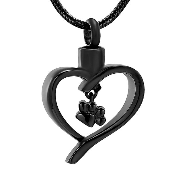 hollow heart hold pet paw memorial urn necklace stainless steel cremation jewelry keepsake ash holder for dog/ cat, Silver
hollow heart hold pet paw memorial urn necklace stainless steel cremation jewelry keepsake ash holder for dog/ cat, Silver