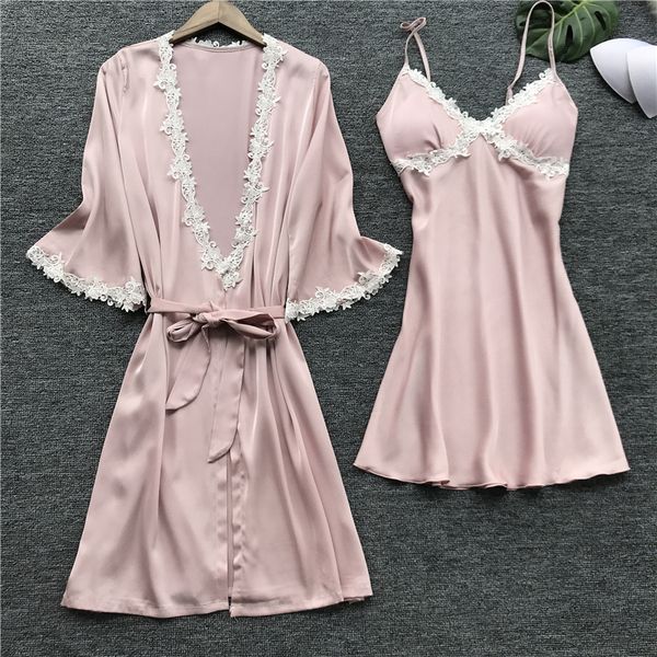 pink summer twinset robe set loose kimono bathrobe gown lady sleepwear rayon home clothes intimate lingerie wedding gift -xl, Black;red
pink summer twinset robe set loose kimono bathrobe gown lady sleepwear rayon home clothes intimate lingerie wedding gift -xl, Black;red