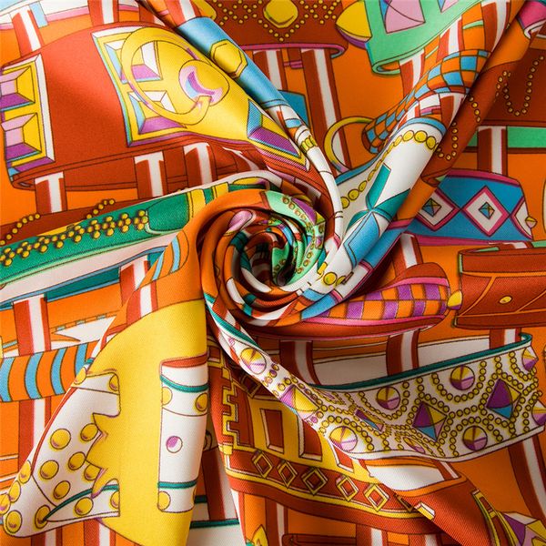 new 100 twill silk scarf women square scarves wrap bracelet belt print neckerchief female foulard silk hijab lady bufandas 100cm, Blue;gray
new 100 twill silk scarf women square scarves wrap bracelet belt print neckerchief female foulard silk hijab lady bufandas 100cm, Blue;gray